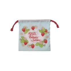 Maison Ghibli Sacs|Sacoche à cordon Jiji Fraises 20 x 19 cm - Kiki la petite sorcière
