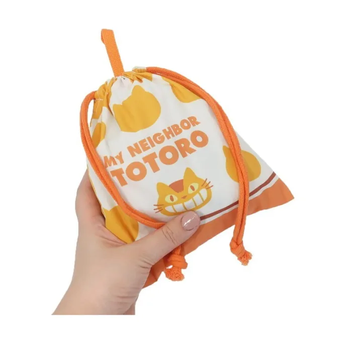 Maison Ghibli Sacs|Sacoche à cordon Silhouette Chatbus 20 x 19 cm - Mon Voisin Totoro