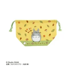 Maison Ghibli Sacs|Sacoche à cordon Totoro noix et champignons 17x26 - Mon Voisin Totoro