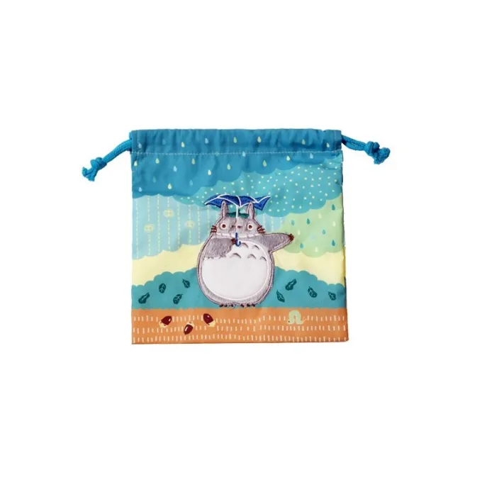 Maison Ghibli Sacs|Sacoche à cordon Totoro sous la pluie 20 x 19 cm - Mon Voisin Totoro