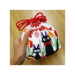Maison Ghibli Sacs|Sacoche à Gousset Jiji et Chaton 17 x 26 cm - Kiki la petite sorcière