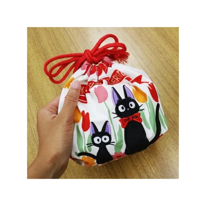 Maison Ghibli Sacs|Sacoche à Gousset Jiji et Chaton 17 x 26 cm - Kiki la petite sorcière