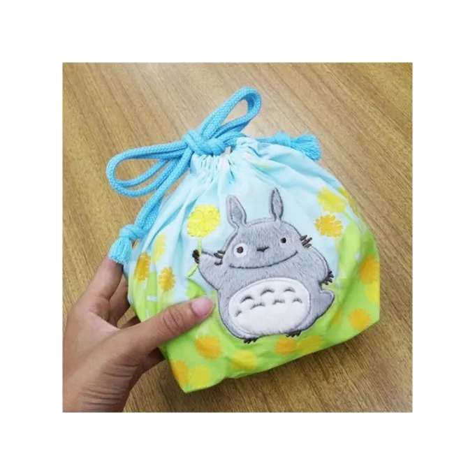 Maison Ghibli Sacs|Sacoche à Gousset Totoro Fleurs 17 x 26 cm - Mon Voisin Totoro