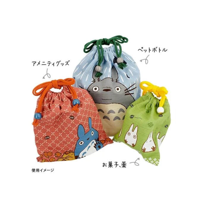 Maison Ghibli Sacs|Sacoche Tissu Orange Totoro Bleu - Mon Voisin Totoro