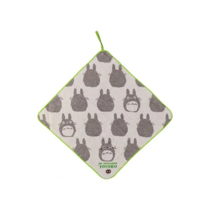 Maison Ghibli Linge De Maison|Serviette à passant Silhouette Totoro Gris - Mon Voisin Totoro