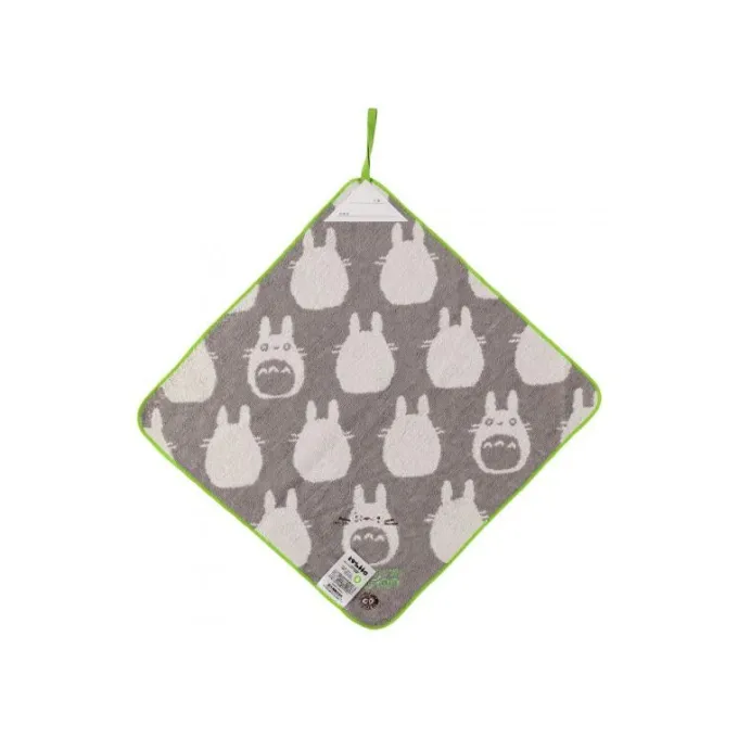 Maison Ghibli Linge De Maison|Serviette à passant Silhouette Totoro Gris - Mon Voisin Totoro