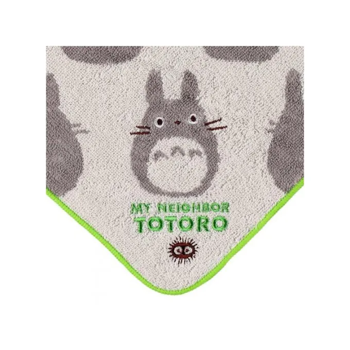 Maison Ghibli Linge De Maison|Serviette à passant Silhouette Totoro Gris - Mon Voisin Totoro