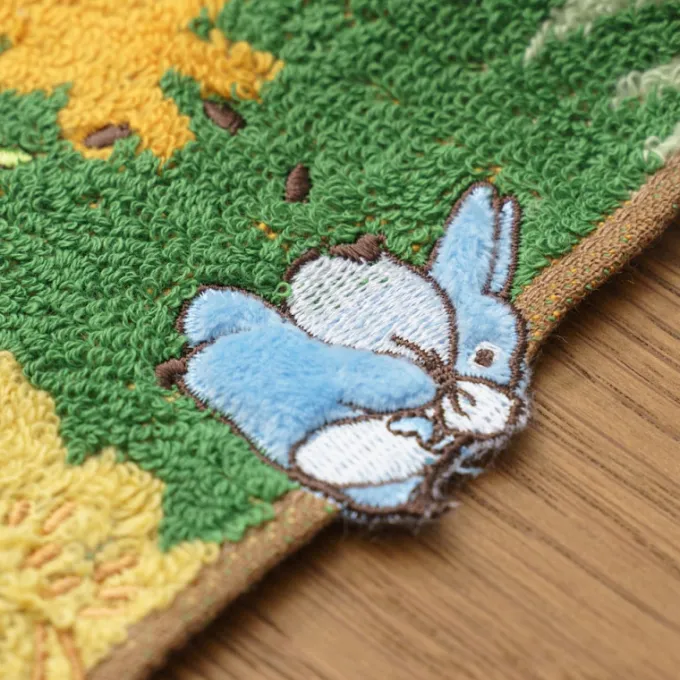 Maison Ghibli Linge De Maison|Serviette Course Totoro bleu & blanc 34x80 cm - Mon Voisin Totoro