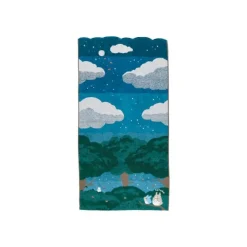 Maison Ghibli Linge De Maison|Serviette de bain Sous la lune 60 x 120 cm - Mon Voisin Totoro
