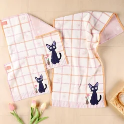 Maison Ghibli Linge De Maison|Serviette gauffrée Kiki 34x80 cm - Kiki la petite sorcière