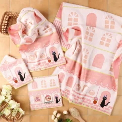 Maison Ghibli Linge De Maison|Serviette Jiji Coin de rue 34x80 cm - Kiki la petite sorcière