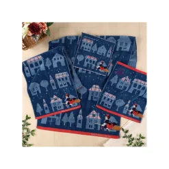 Maison Ghibli Linge De Maison|Serviette La nuit du départ 34x80 cm - Kiki la petite sorcière