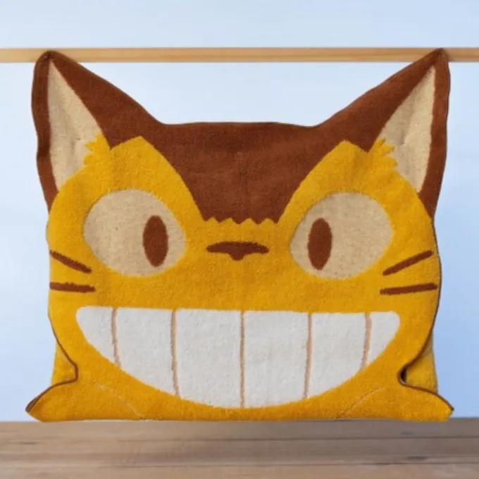 Maison Ghibli Linge De Maison|Serviette silhouette Chatbus 87 x 120 cm - Mon voisin Totoro