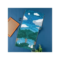 Maison Ghibli Linge De Maison|Serviette Sous la lune 34x80 cm - Mon voisin Totoro