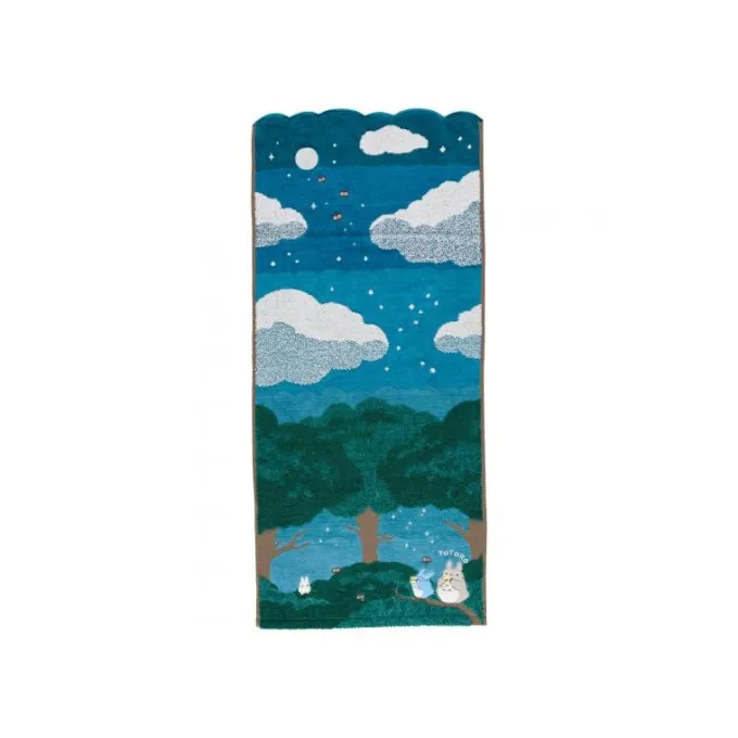 Maison Ghibli Linge De Maison|Serviette Sous la lune 34x80 cm - Mon voisin Totoro