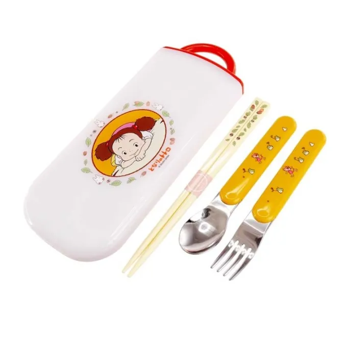 Maison Ghibli Cuisine Et Table|Set Baguettes Cuillère Fourchette Mei - Mon Voisin Totoro