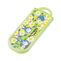 Maison Ghibli Cuisine Et Table|Set Baguettes Cuillère Fourchette Totoro Bleu Marguerites - Mon Voisi
