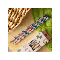 Maison Ghibli Écriture|Set de 12 Crayons 2B Jiji & Kiki Shopping - Kiki la petite sorcière