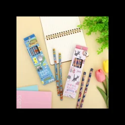 Maison Ghibli Écriture|Set de 12 Crayons 2B Jiji & Kiki Shopping - Kiki la petite sorcière