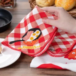 Maison Ghibli Cuisine Et Table|Set de 2 Torchons Calcifer - Le Château ambulant