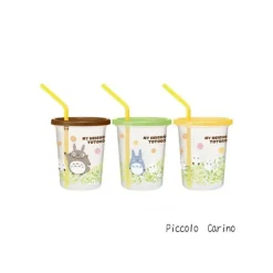 Maison Ghibli Cuisine Et Table|Set de 3 Verres avec Pailles - Mon Voisin Totoro