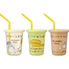 Maison Ghibli Cuisine Et Table|Set de 3 Verres avec Pailles - Mon Voisin Totoro