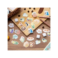 Maison Ghibli Petit Matériel|Set de stickers Break Time Légumes - Mon Voisin Totoro