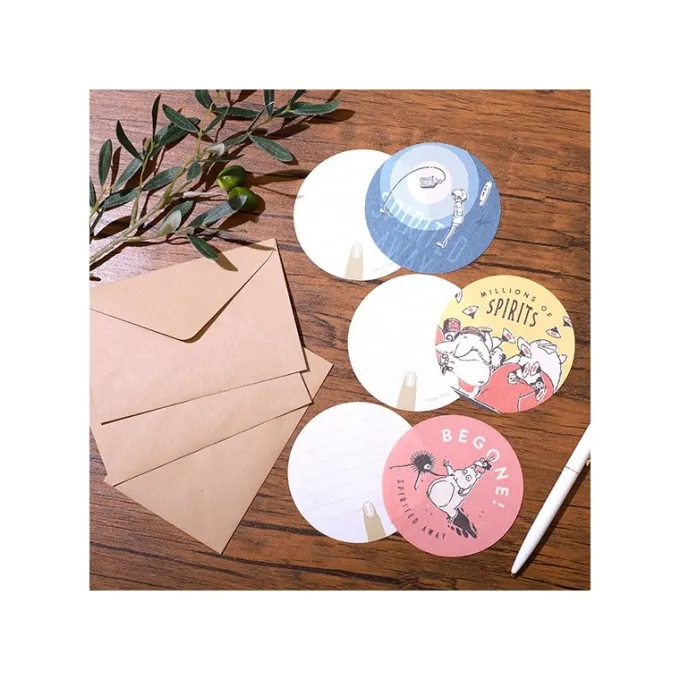 Maison Ghibli Cartes Postales Et Papier À Lettres|Set papier à lettre Pastel - Le Voyage de Chihiro