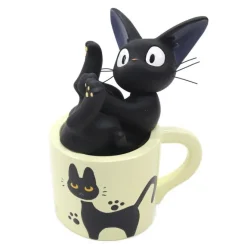 Maison Ghibli Décoration|Soliflore Jiji dans sa tasse - Kiki la petite sorcière