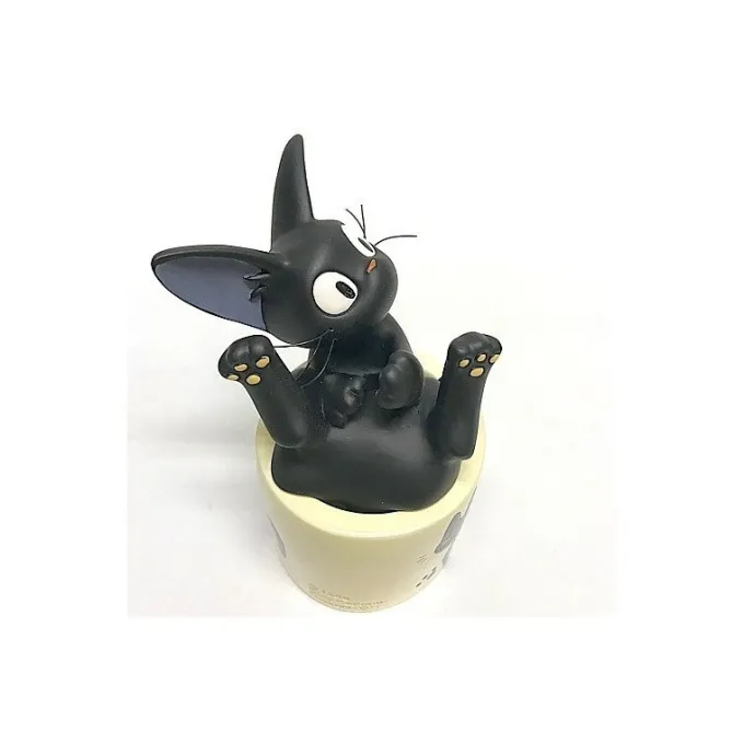 Maison Ghibli Décoration|Soliflore Jiji dans sa tasse - Kiki la petite sorcière