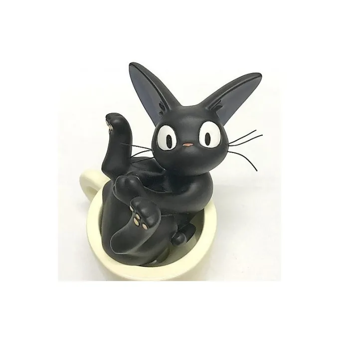 Maison Ghibli Décoration|Soliflore Jiji dans sa tasse - Kiki la petite sorcière