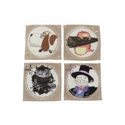Maison Ghibli Cuisine Et Table|Sous-verre set de 4 - Le Château ambulant