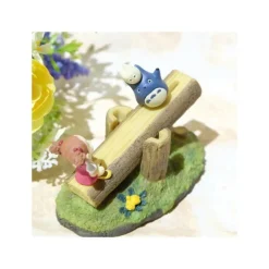 Maison Ghibli Statues|Statue Balancoire Mei Et Totoro Bleu Et Blanc  - Mon Voisin Totoro