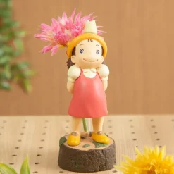 Maison Ghibli Décoration|Statue Soliflore Mei & Totoro Blanc - Mon Voisin Totoro