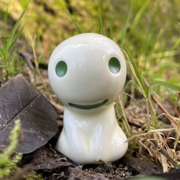 Maison Ghibli Statues|Statuette Kodama A & 1 Blind Pierre de Pouvoir - Princess Mononoké