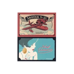 Maison Ghibli Petit Matériel|Stickers rétro Savoia & Gina - Porco Rosso