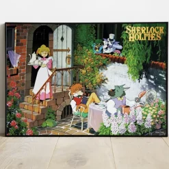 Maison Ghibli Décoration Murale|Tableau 03 - Tea time - Sherlock Holmes