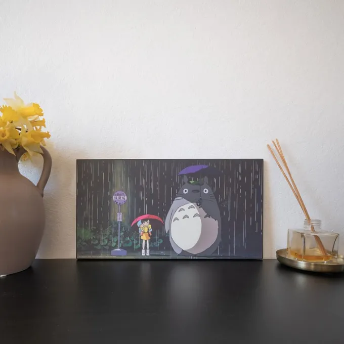Maison Ghibli Décoration Murale|Tableau Ghibli 07 - Totoro Arrêt De Bus