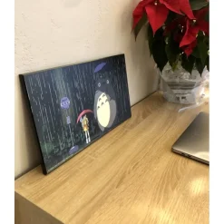 Maison Ghibli Décoration Murale|Tableau Ghibli 07 - Totoro Arrêt De Bus