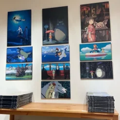 Maison Ghibli Décoration Murale|Tableau Ghibli 04 - Totoro Toupie