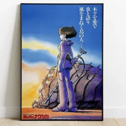 Maison Ghibli Décoration Murale|Tableau 35x50 Affiche Japonaise – Nausicäa