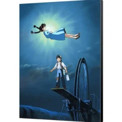 Maison Ghibli Décoration Murale|Tableau 35x50 Ghibli - Le Château dans le ciel