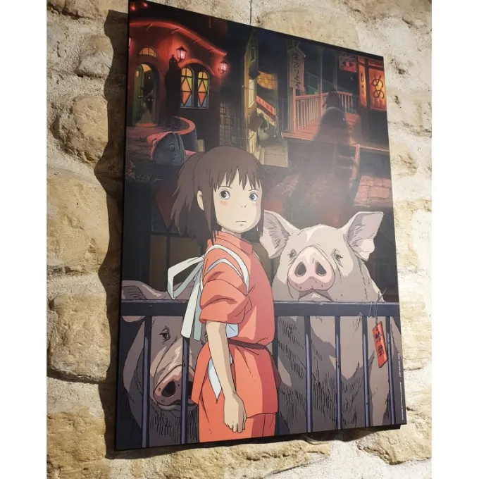 Maison Ghibli Décoration Murale|Tableau 35x50 Ghibli - Le Voyage de Chihiro