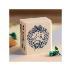 Maison Ghibli Petit Matériel|Tampon en bois Couronne de pain - Kiki la petite sorcière