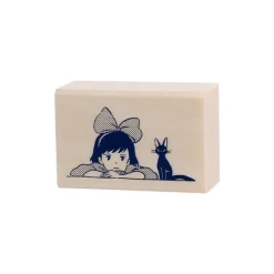 Maison Ghibli Petit Matériel|Tampon en bois Kiki & Jiji - Kiki la petite sorcière