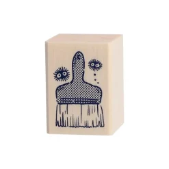 Maison Ghibli Petit Matériel|Tampon en bois Noiraudes & Pinceau - Mon Voisin Totoro
