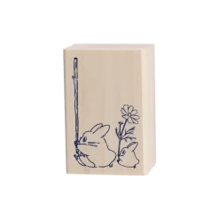 Maison Ghibli Petit Matériel|Tampon en bois Totoro Bleu & Blanc - Mon Voisin Totoro