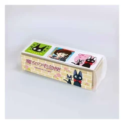 Maison Ghibli Petit Matériel|Tampons Cubes en Bois Kiki et Jiji - Kiki la petite sorcière