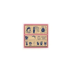Maison Ghibli Petit Matériel|Tampons en Bois Kiki et Jiji Version Bleue - Kiki la petite sorcière