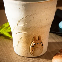 Maison Ghibli Cuisine Et Table|Tasse faite main blanche Shigariki Totoro - Mon voisin Totoro